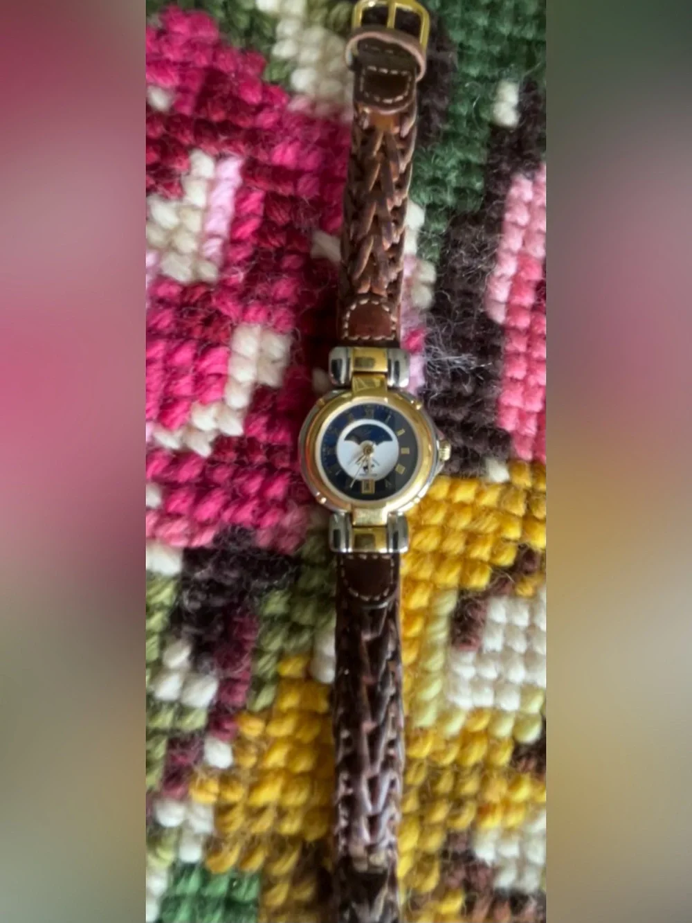 Women's Beverly Hills Polo Club Moon Phase Gold and Silver Watch